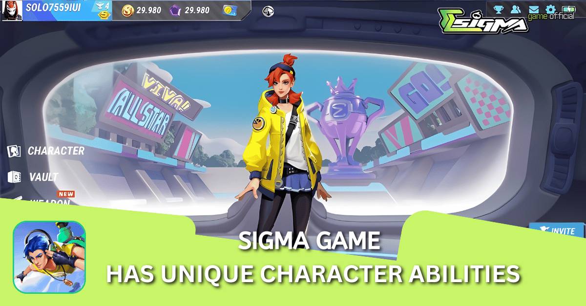 Sigma Game has Unique Character Abilities 